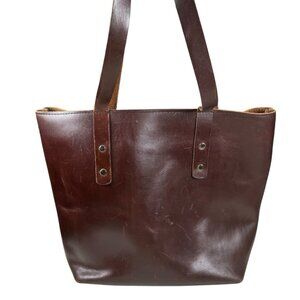 Copper River Co. Lexington Classic Leather Tote in Brown‎ Buffalo Leather USA